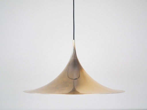 Lampada a sospensione semi vintage di Bonderup e Thorup, Danimarca, 1968 – Fog & Mørup, hanglampen, Brass