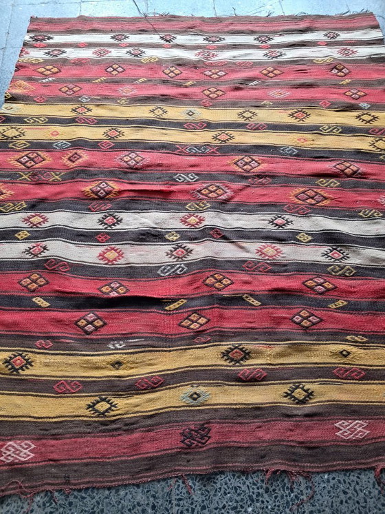 Image 1 of Kilim turco tessuto a mano 175x150 cm
