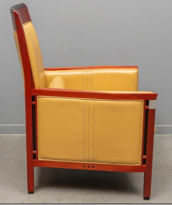 Schuitema Art Deco Decoforma Stoelen Model Charles – Fauteuils, Leather, Wood (photo 4 of 5)