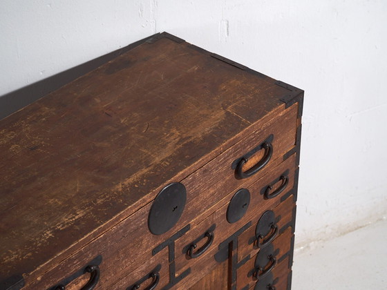 Tansu giapponese antico - Periodo Meiji / Taishō (ca. ) #52 – Cassettiere, Iron (photo 13 of 40)