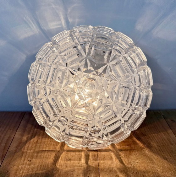 Applique murale ou plafonnier vintage en verre, années 1970 – Appliques murales, Glass, Metal (photo 11 of 16)