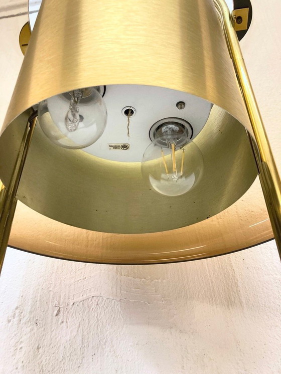 Image 1 of Lámpara de pie 70s space age de Temde latón plástico