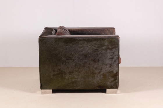 Image 1 of Rodolfo Dordoni Suitcase Armchair in Pony Leather, 1997 Minotti