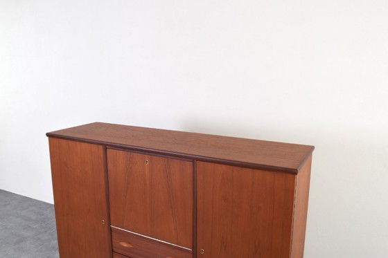 Image 1 of Mid-Century Danish Teak Highboard, 1960s.