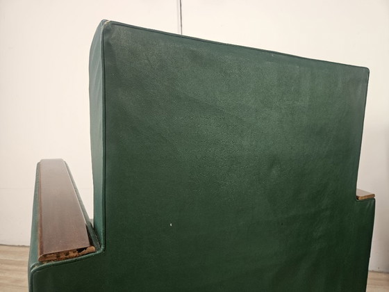 Coppia di poltrone Art Déco in noce e pelle verde, 1940 – Wood (photo 18 of 21)