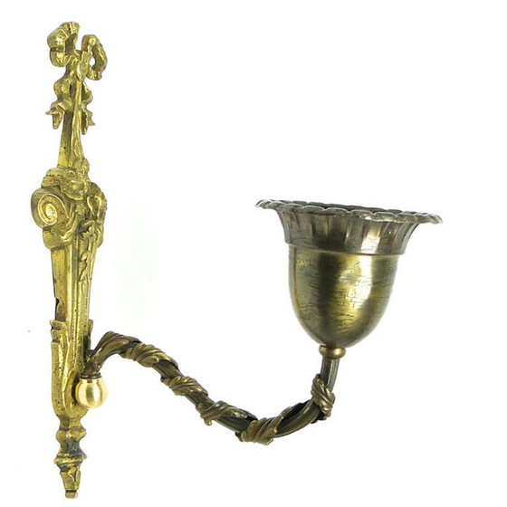 Jugendstil-Wandlampe, Deutschland, 1900er Jahre – Wandleuchten, Brass (photo 3 of 10)