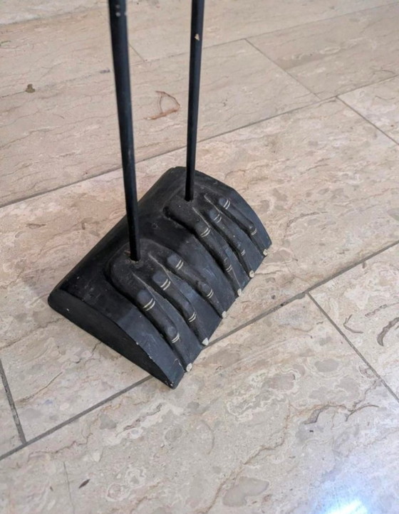 Image 1 of Figura alta in legno Gru Cicogna Shabby Chic 1,5M