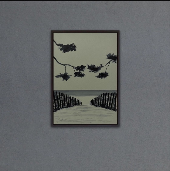 Image 1 of Artist's sketch on paper, 21x15cm