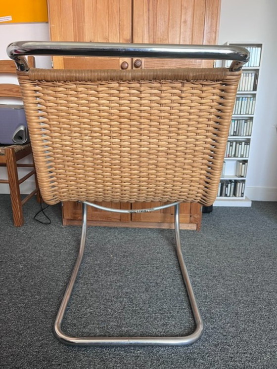 Thonet MR10 vintage – Ludwig Mies van der Rohe – rotin et chrome – Fauteuils, Rattan (photo 3 of 5)