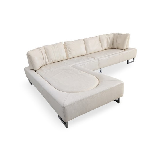 Image 1 of Divano angolare modulare Original De Sede DS 165 in pelle color crema