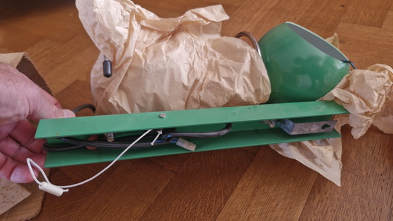 Lampada da parete doppia vintage retrò Gepo Space Ace verde – Nuova nella confezione – Applique, Chrome, Metal (photo 4 of 7)