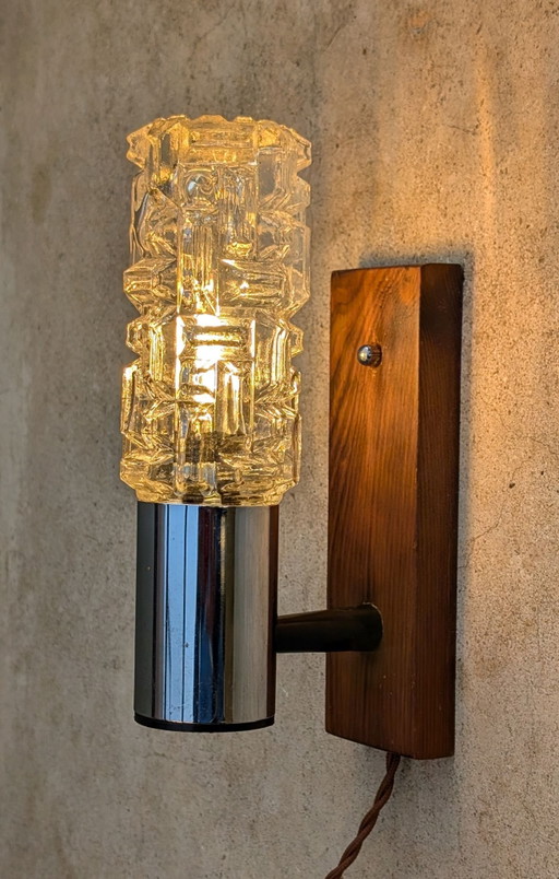 IJsglas wandlamp 70's