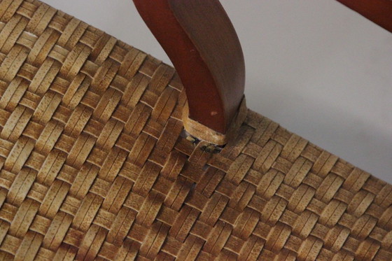 Image 1 of Italian Woven Leather Lounge Chair by Antonio Citterio, 1970s