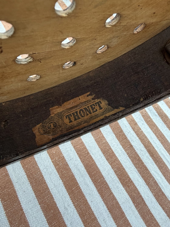 Image 1 of Preciosa trona antigua Thonet (modelo n.º 1) – Años 1895-1910 – ¡Doble marca!