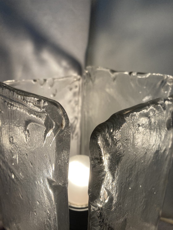 Image 1 of 2 vintage design tafellampen uit de jaren 80 van Murano-glas