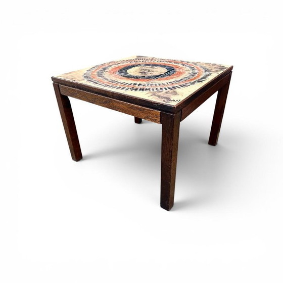 Image 1 of Ceramic Tile Table “Condor”, presumably Denmark 1970s