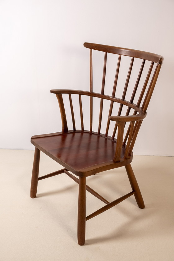 Image 1 of Ove Boldt Windsor Armchair Model 1638, Fritz Hansen 1940s