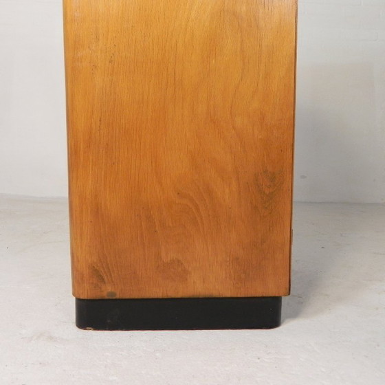 Image 1 of Armario antiguo con persiana enrollable de madera de abedul, Ekawerk Horn Lippe, Alemania, década de 1950.