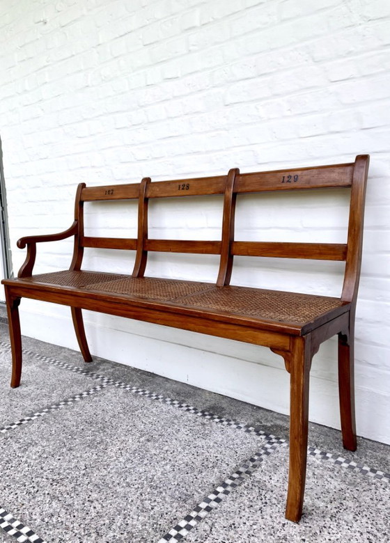 Image 1 of Antica panca da chiesa in legno