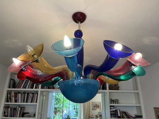 Image 1 of Lámpara de techo VeArt Artemide Leda Murano de 12 brazos