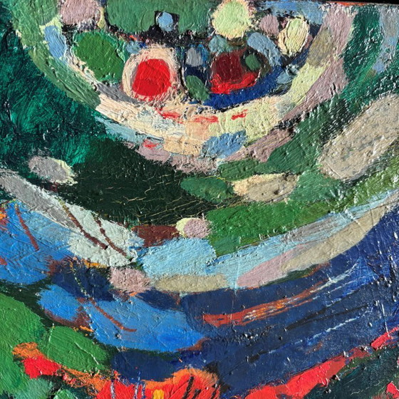Image 1 of Mid-century abstract composition by Dutch artist Rien Goené (1929 – 2013)
