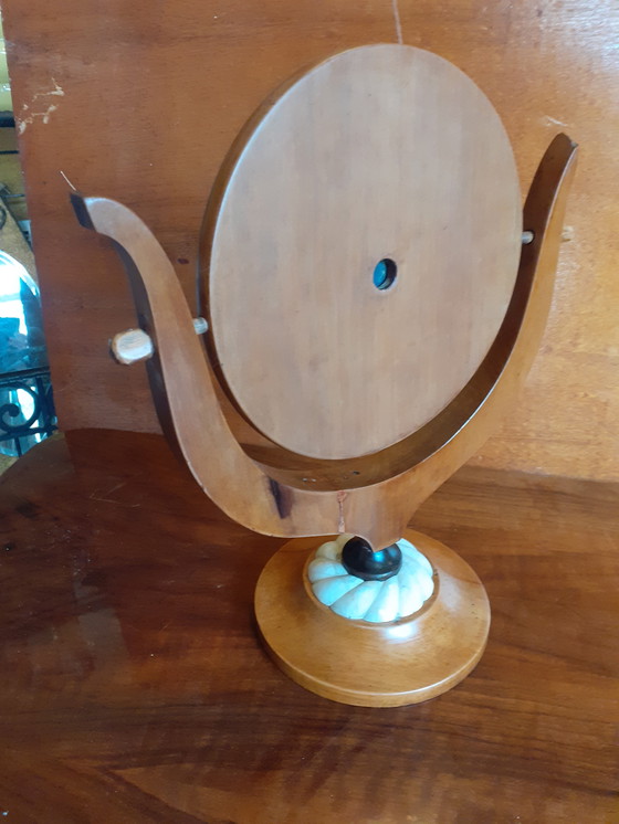 Image 1 of Art nouveau psyche mirror