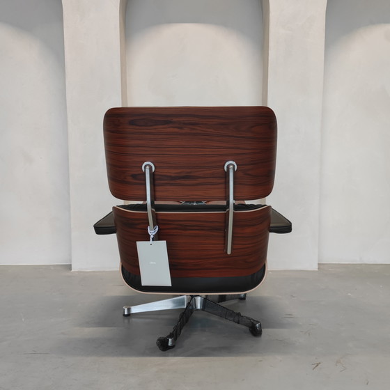 Image 1 of Vitra Eames Lounge Chair Incl. Ottoman - Palisander - Nero F Leder