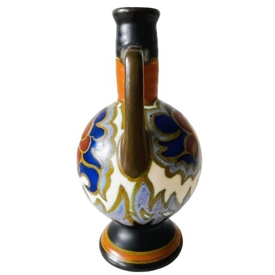 Image 1 of Pichet miniature Art Nouveau Anger 908L Gouda Plateel Zuid Holland années 1920