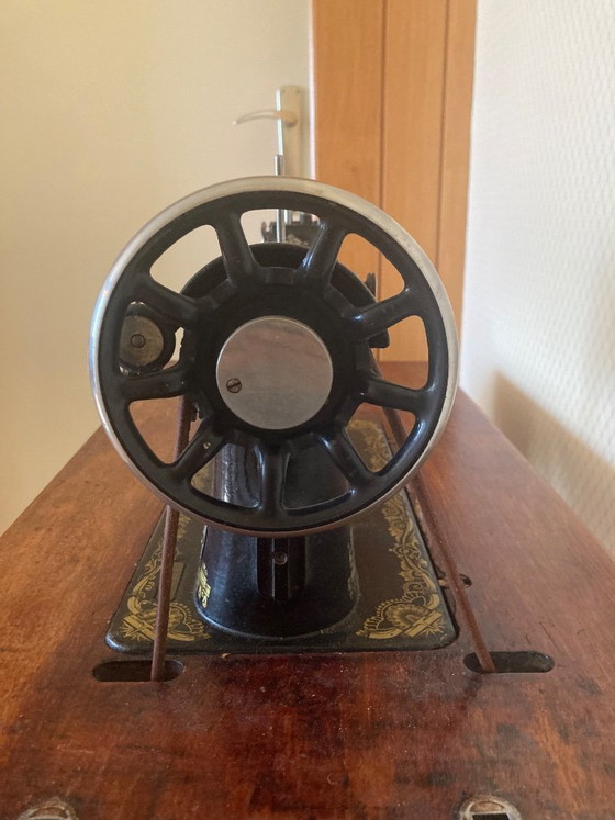 Máquina de coser antigua SINGER de pedal - Modelo 127K/27K "SPHINX" – Escocia, 1910 – Objetos decorativos (photo 11 of 14)