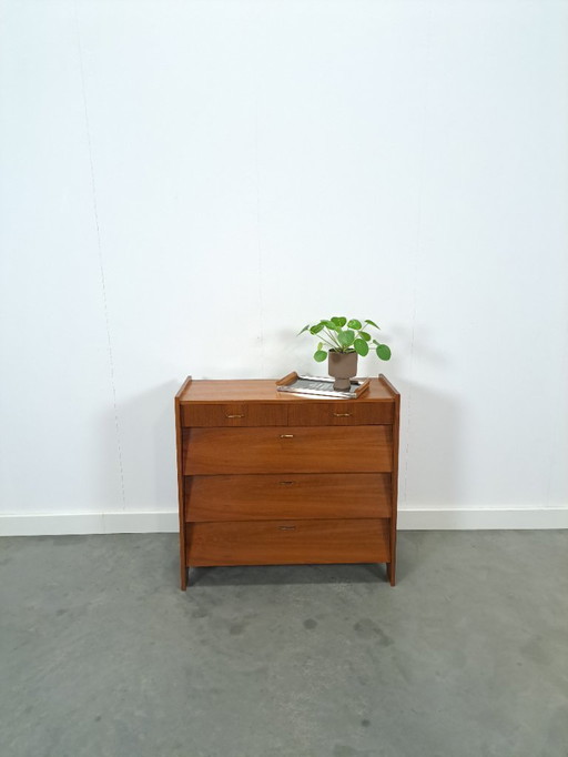 Fineer schoenenkast met lades