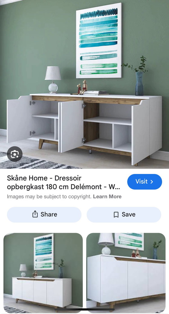 Image 1 of Dressoir noce bianco nuovo nella scatola - skane home