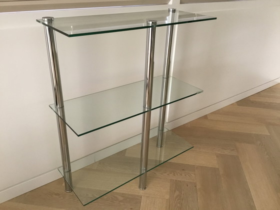 Image 1 of Glass and metal shelves