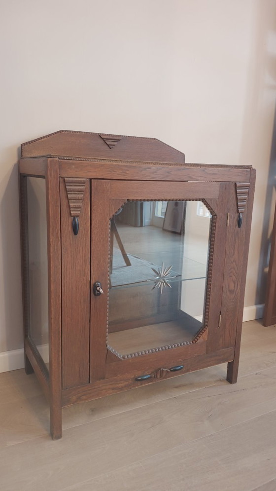 Image 1 of Vetrina da tè Art Déco della scuola di Amsterdam