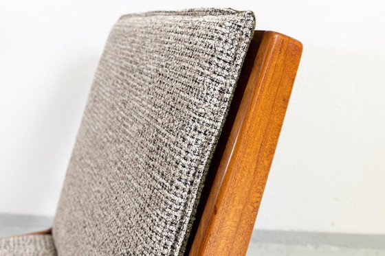 Mid Century Armchairs By Marian Grabinski, KFM, Poland, 1960s – Krakowskie Fabryki Mebli, Textile, Wood (photo 19 of 23)