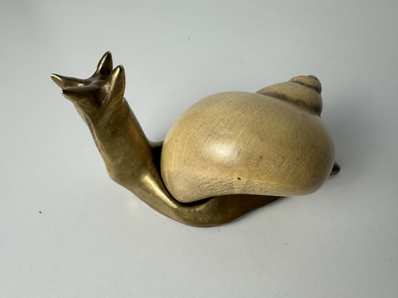Image 1 of 2x vintage brass snails - Elli Malevolti