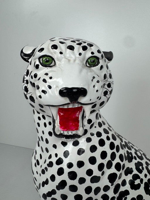 Italian porcelain leopard figurine - Fierce & Fabulous