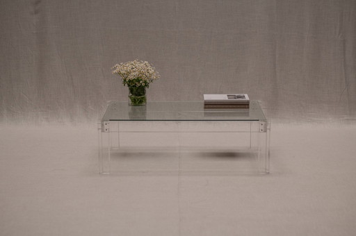Minimalist Plexiglass Coffee Table, 1970s