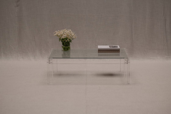 Image 1 of Minimalist Plexiglass Coffee Table, 1970s