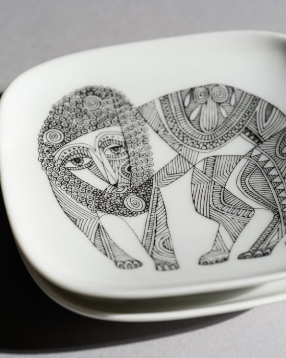 Image 1 of Rosenthal Studio-Line “Lion” Dish Set Pair of Porcelain Plates by Cuno Fischer