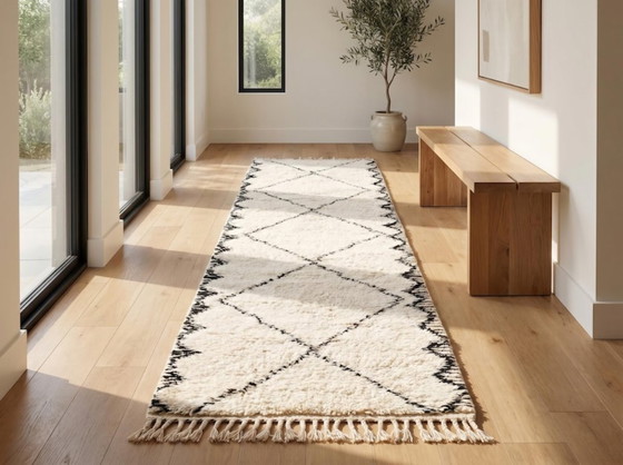 Tapis Marocain Berbère en Laine 250cmx100cm – Cotton (photo 3 of 6)