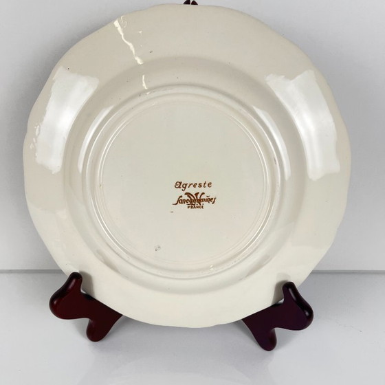 Lot de 8 assiettes à dessert "Agreste" Sarreguemines, XXe s. – Vaisselle, Ceramic, Vintage (photo 3 of 9)