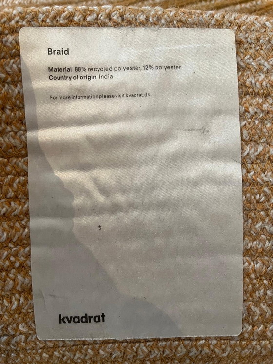 Image 1 of Kvadrat Braid carpet yellow 302cm round 