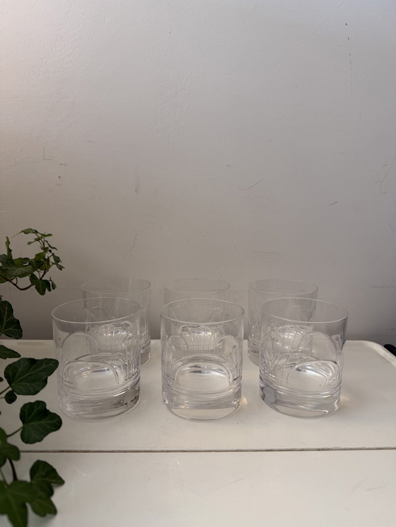 Image 1 of Ensemble de 6 verres à eau en cristal de style Art déco