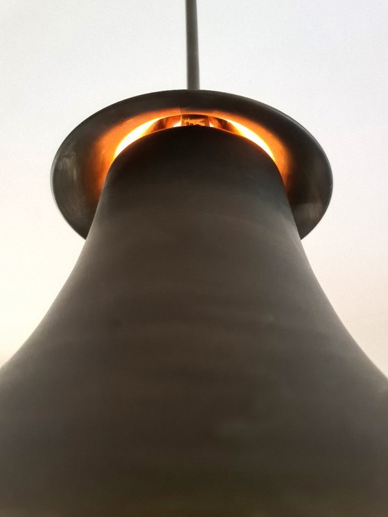 Image 1 of Artdeco - Lampada a sospensione - Ottone - Anni '30 - Francia