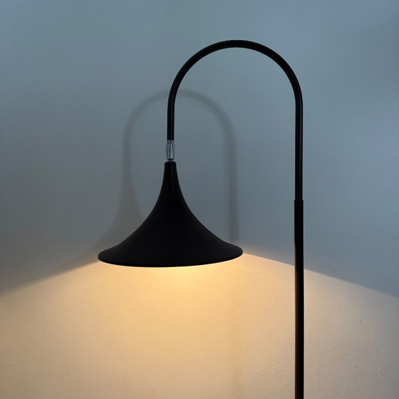Image 1 of Hala Zeist Trompeten-Stehlampe in Braun, minimalistisch, niederländisches Design der 1970er Jahre