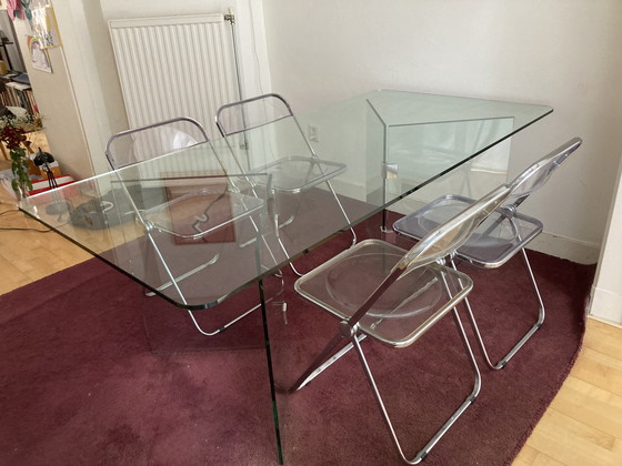 Image 1 of 4x Giancarlo Piretti vintage klapstoelen - Anonima Castelli