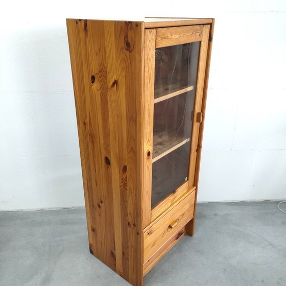 Image 1 of Vetrina svedese vintage Ikea anni '70/'80 in legno di pino
