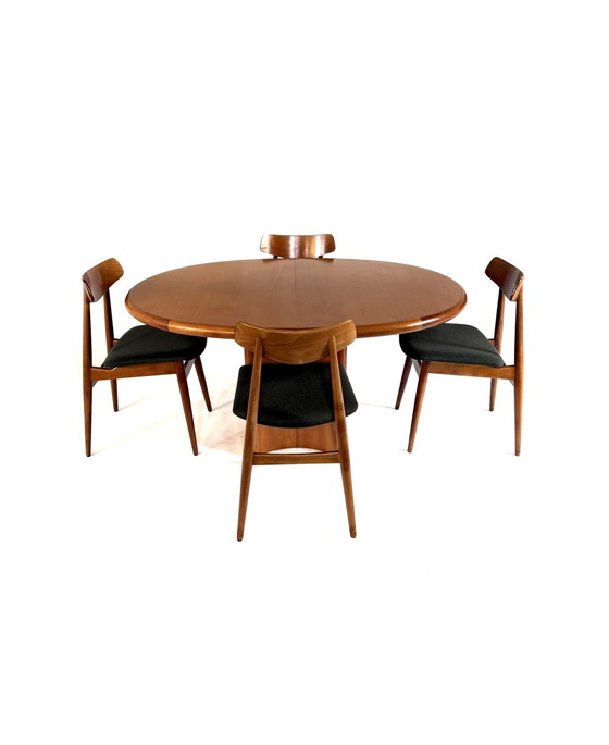 Image 1 of Vintage Danish extendable dining table '70