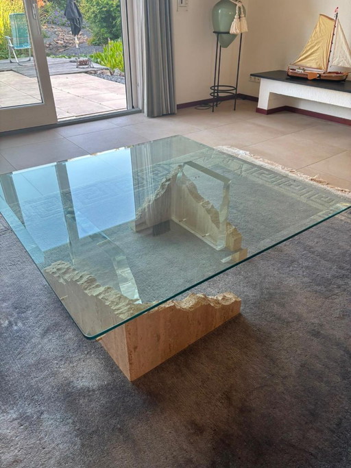 Table basse carrée Magnussen Ponte - Design des années 1980/1990 - 1,14 x 1,14 cm