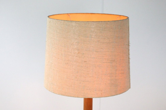 Image 1 of Lampe de table en bois Dyrlund XL vintage danois
